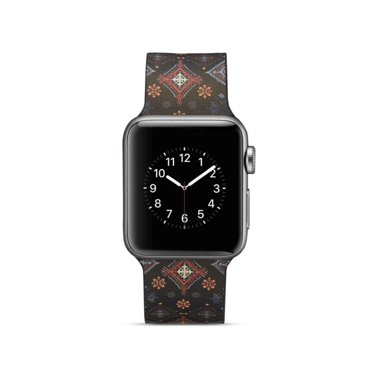 Meget slidstærk Apple Watch Series 4 40mm Silikone Rem - Flerfarvet#serie_3
