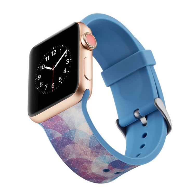 Meget slidstærk Apple Watch Series 4 40mm Silikone Rem - Flerfarvet#serie_5