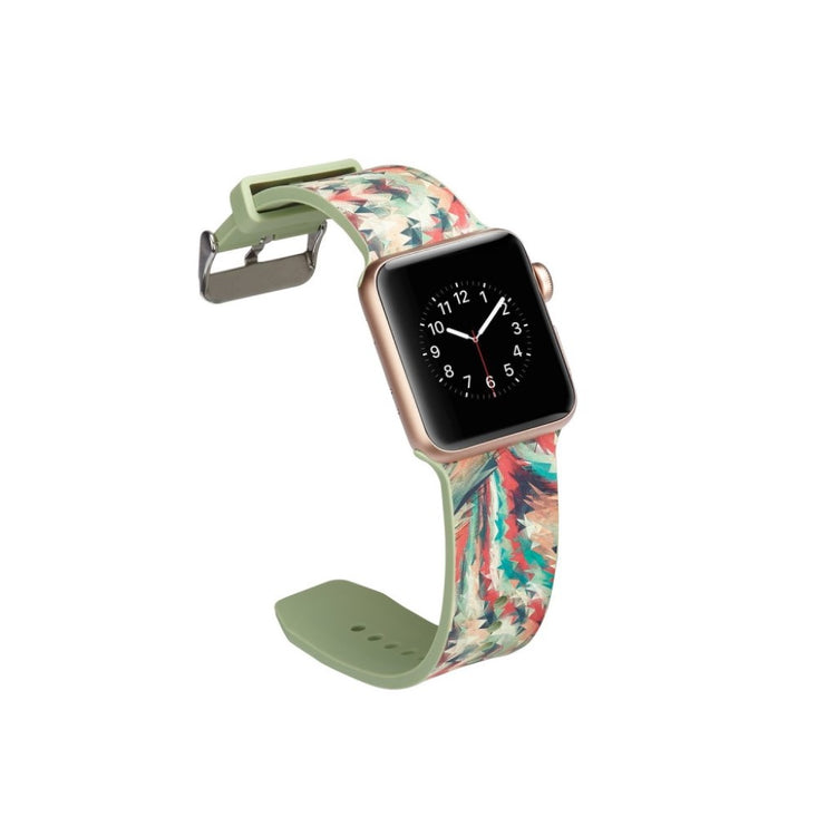 Meget slidstærk Apple Watch Series 4 40mm Silikone Rem - Flerfarvet#serie_6