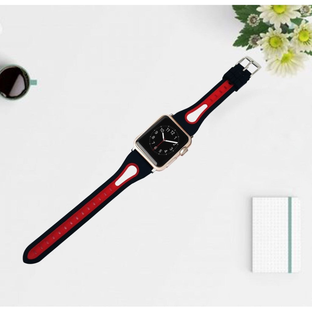 Helt vildt fint Apple Watch Series 4 40mm Silikone Rem - Flerfarvet#serie_2