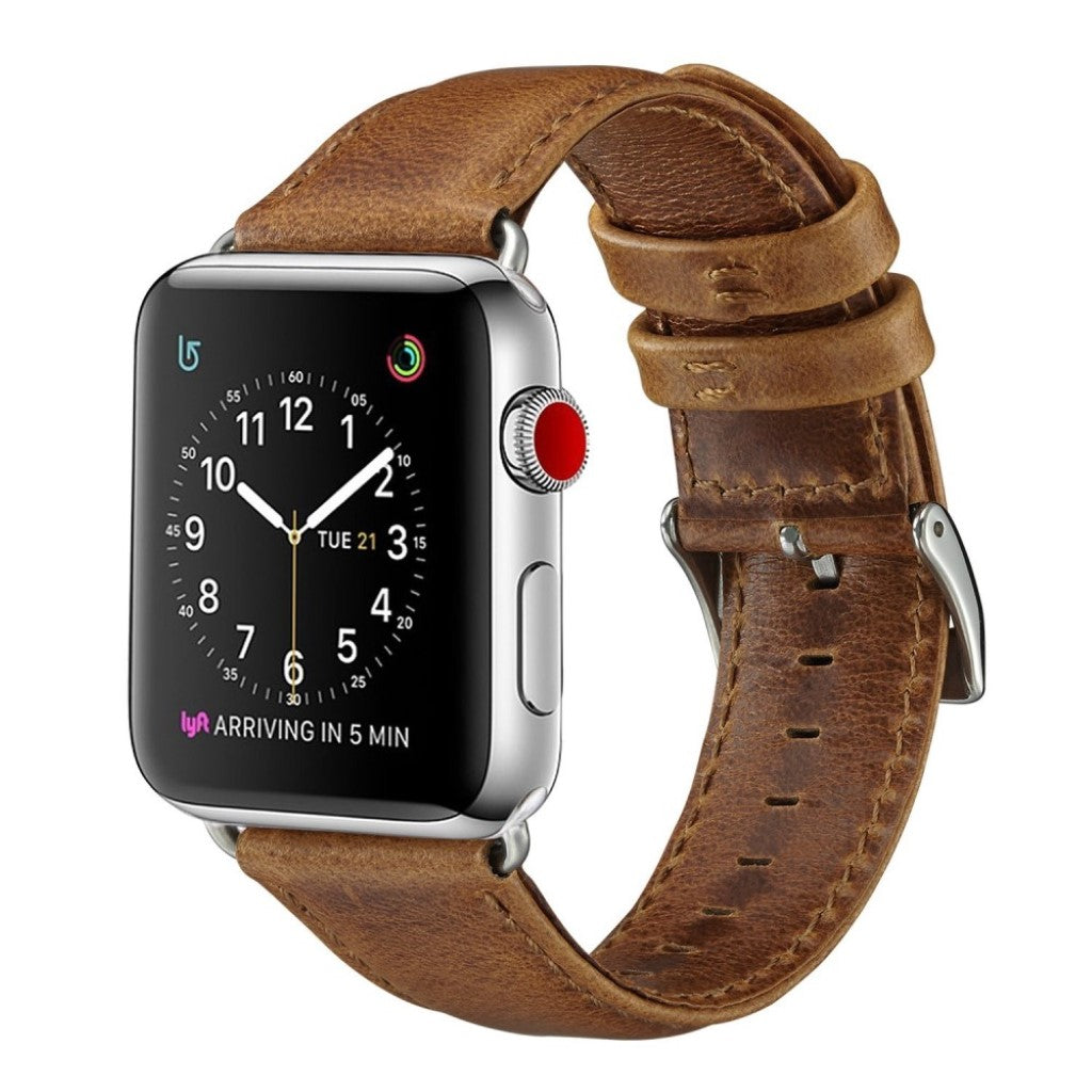 Eminent Apple Watch Series 4 40mm Ægte læder Rem - Brun#serie_1