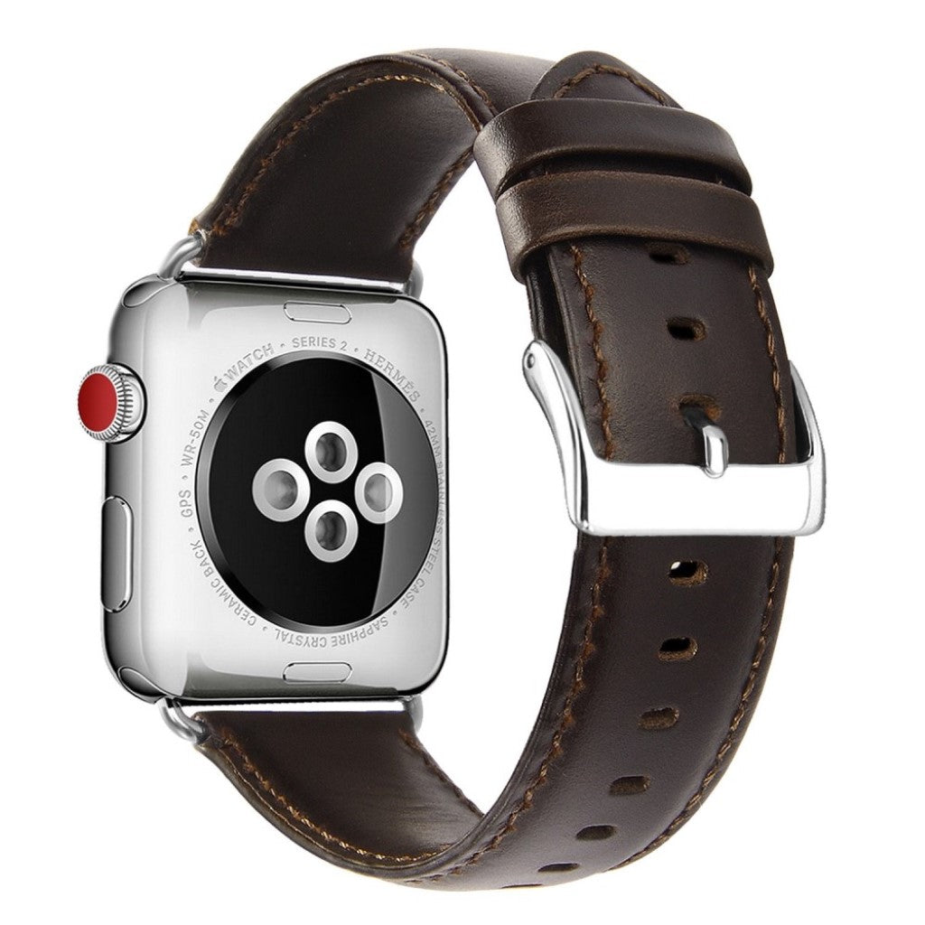 Eminent Apple Watch Series 4 40mm Ægte læder Rem - Brun#serie_2