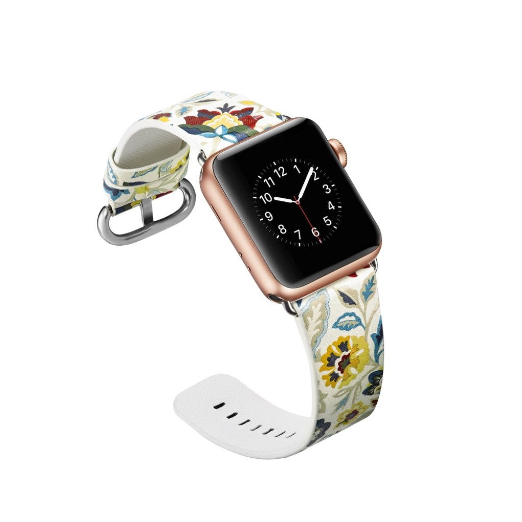 Mega nydelig Apple Watch Series 4 40mm Ægte læder Rem - Flerfarvet#serie_10