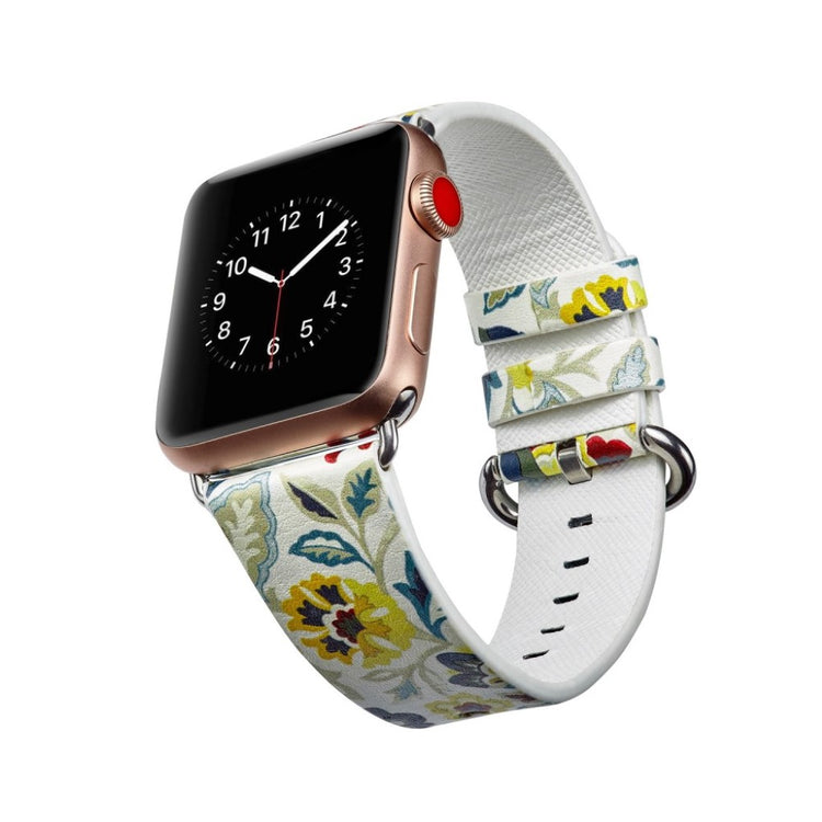 Mega nydelig Apple Watch Series 4 40mm Ægte læder Rem - Flerfarvet#serie_10