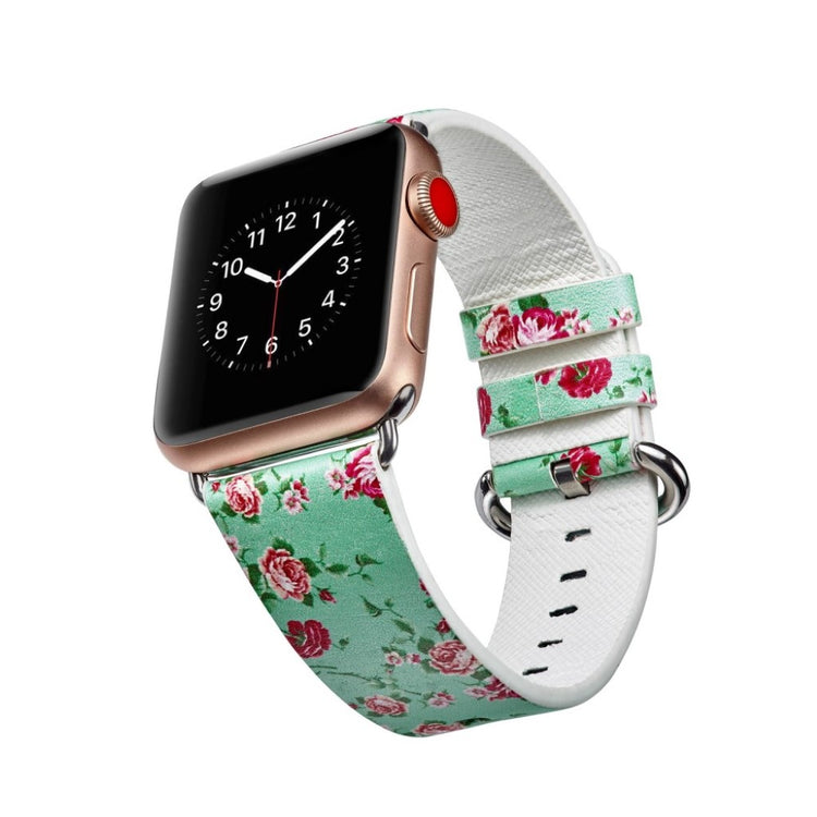 Mega nydelig Apple Watch Series 4 40mm Ægte læder Rem - Flerfarvet#serie_11
