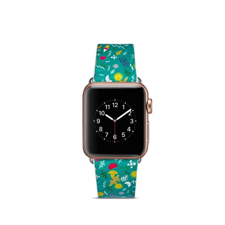 Mega nydelig Apple Watch Series 4 40mm Ægte læder Rem - Flerfarvet#serie_12