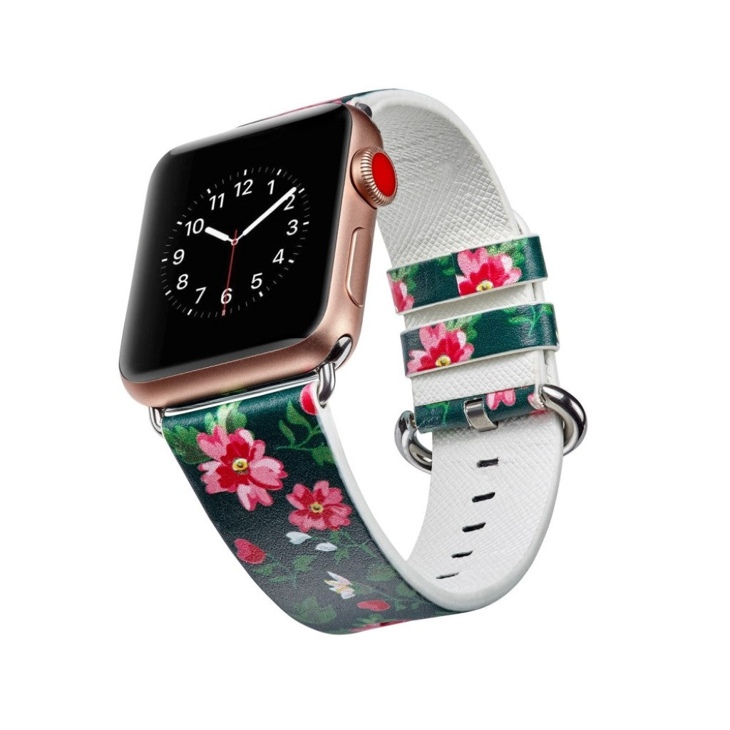 Mega nydelig Apple Watch Series 4 40mm Ægte læder Rem - Flerfarvet#serie_13