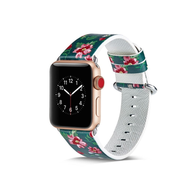 Mega nydelig Apple Watch Series 4 40mm Ægte læder Rem - Flerfarvet#serie_13