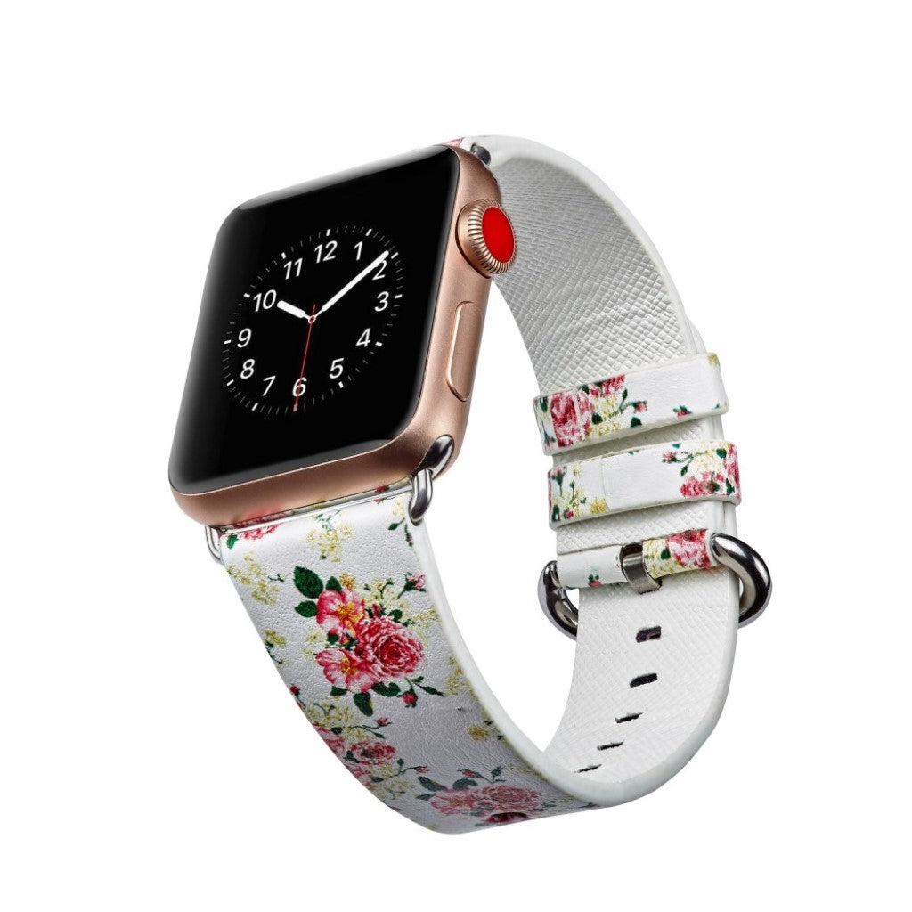 Mega nydelig Apple Watch Series 4 40mm Ægte læder Rem - Flerfarvet#serie_15