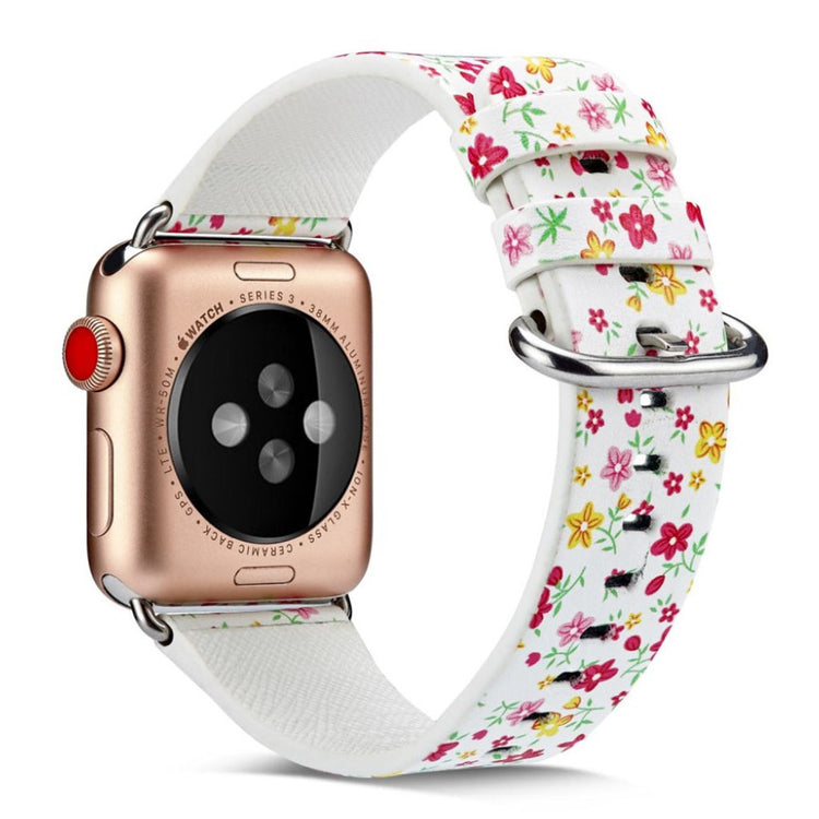 Mega nydelig Apple Watch Series 4 40mm Ægte læder Rem - Flerfarvet#serie_16