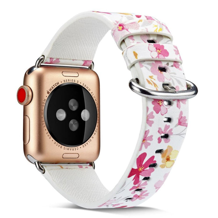 Mega nydelig Apple Watch Series 4 40mm Ægte læder Rem - Flerfarvet#serie_17