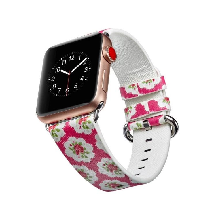 Mega nydelig Apple Watch Series 4 40mm Ægte læder Rem - Flerfarvet#serie_18