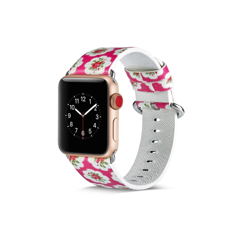 Mega nydelig Apple Watch Series 4 40mm Ægte læder Rem - Flerfarvet#serie_18