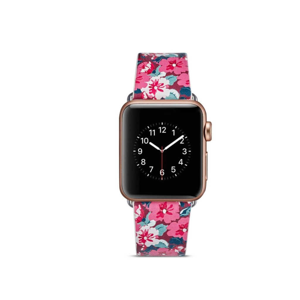 Mega nydelig Apple Watch Series 4 40mm Ægte læder Rem - Flerfarvet#serie_19