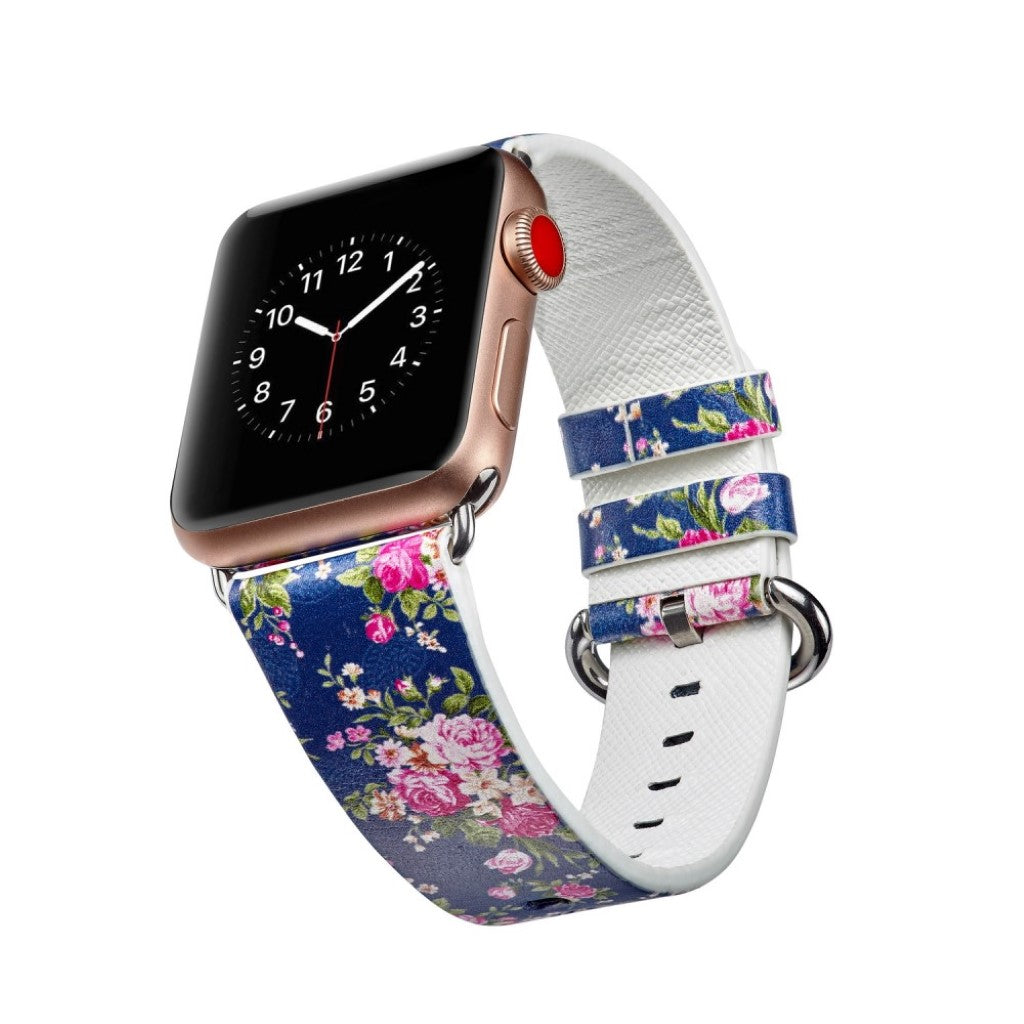 Mega nydelig Apple Watch Series 4 40mm Ægte læder Rem - Flerfarvet#serie_2