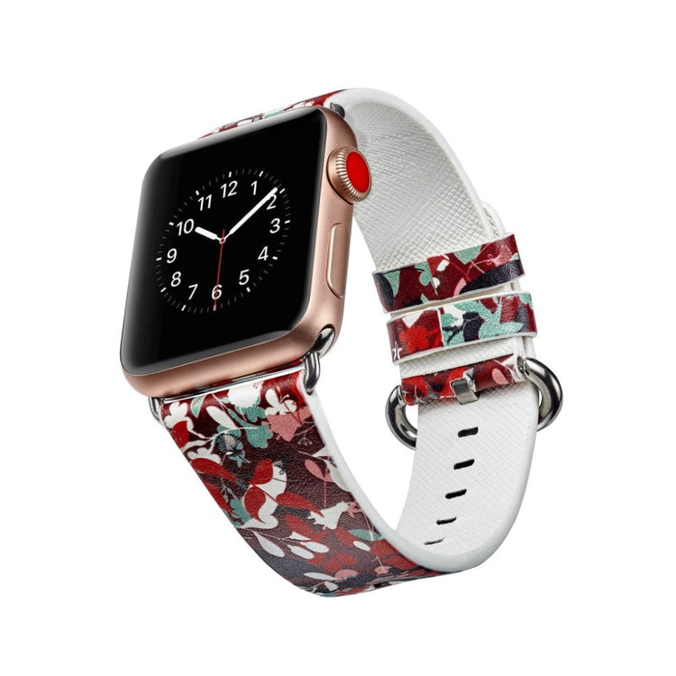 Mega nydelig Apple Watch Series 4 40mm Ægte læder Rem - Flerfarvet#serie_20