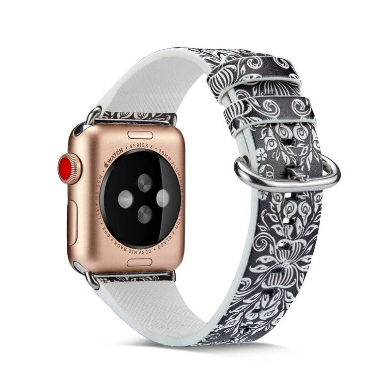 Mega nydelig Apple Watch Series 4 40mm Ægte læder Rem - Flerfarvet#serie_3