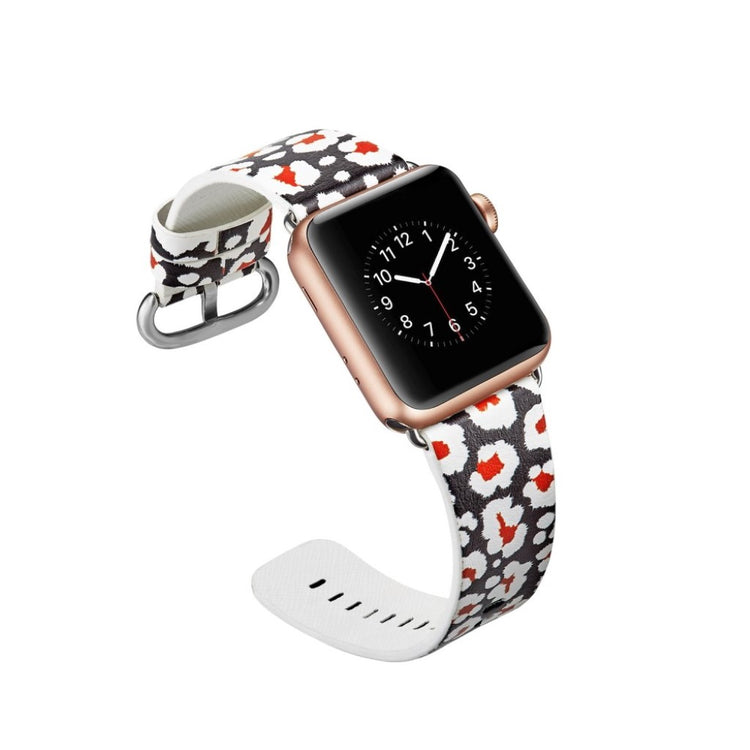 Mega nydelig Apple Watch Series 4 40mm Ægte læder Rem - Flerfarvet#serie_4