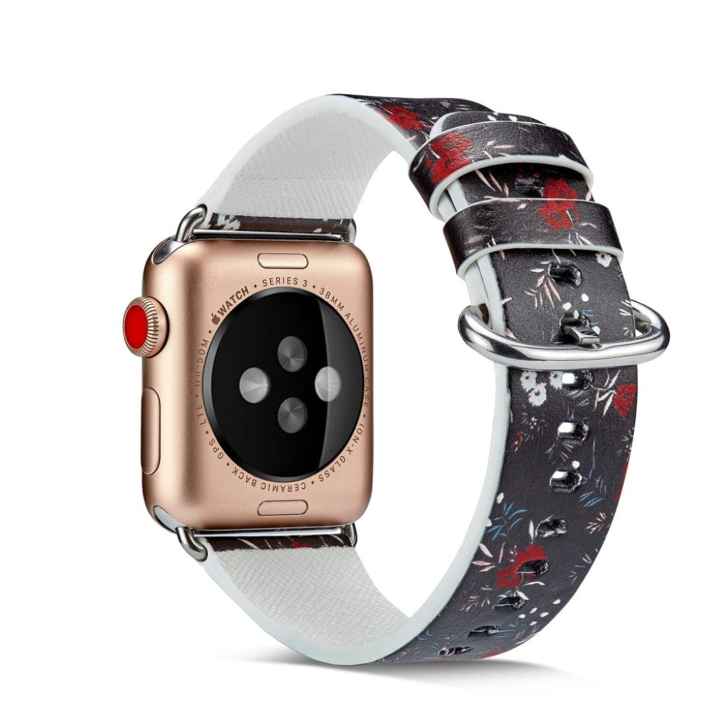 Mega nydelig Apple Watch Series 4 40mm Ægte læder Rem - Flerfarvet#serie_6