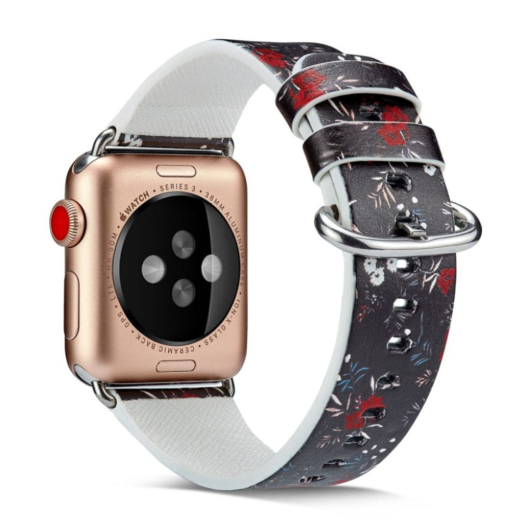 Mega nydelig Apple Watch Series 4 40mm Ægte læder Rem - Flerfarvet#serie_6
