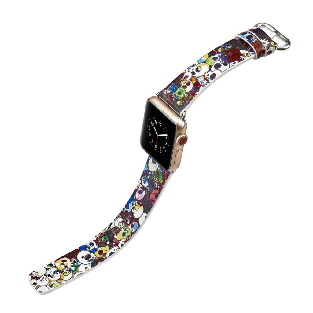 Mega nydelig Apple Watch Series 4 40mm Ægte læder Rem - Flerfarvet#serie_7