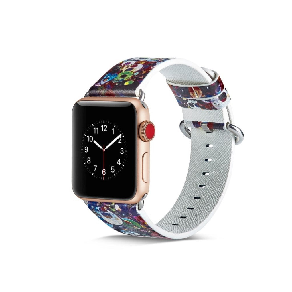 Mega nydelig Apple Watch Series 4 40mm Ægte læder Rem - Flerfarvet#serie_7