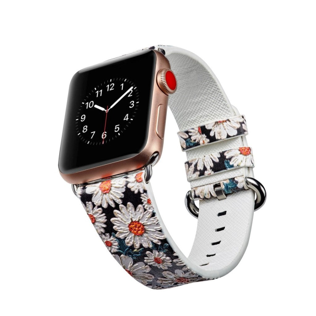 Mega nydelig Apple Watch Series 4 40mm Ægte læder Rem - Flerfarvet#serie_8