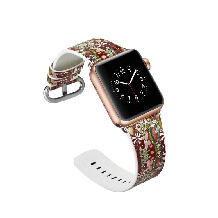 Mega nydelig Apple Watch Series 4 40mm Ægte læder Rem - Flerfarvet#serie_9