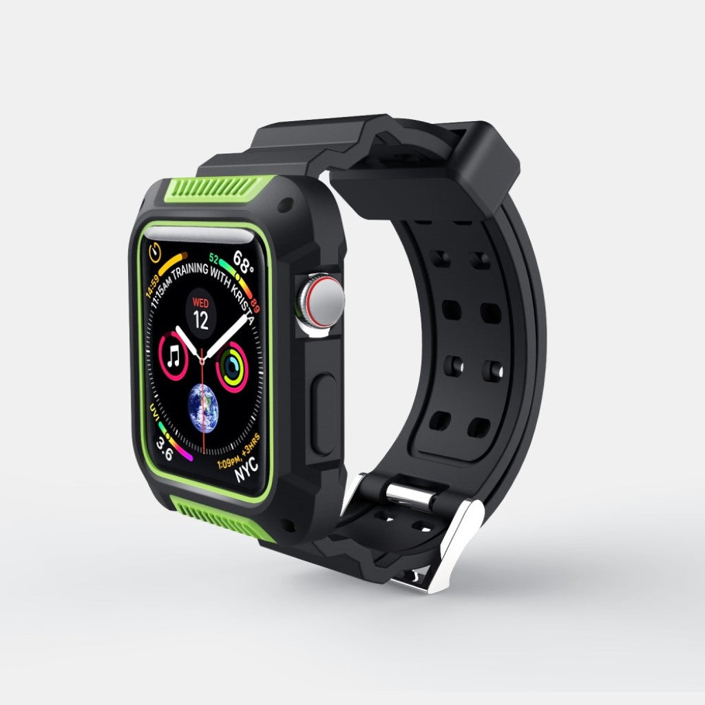 Vildt kønt Apple Watch Series 4 40mm Silikone Rem - Grøn#serie_1
