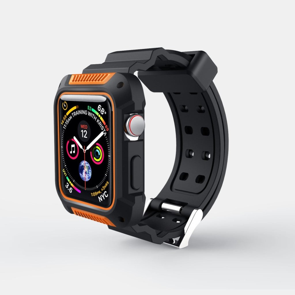 Vildt kønt Apple Watch Series 4 40mm Silikone Rem - Orange#serie_2