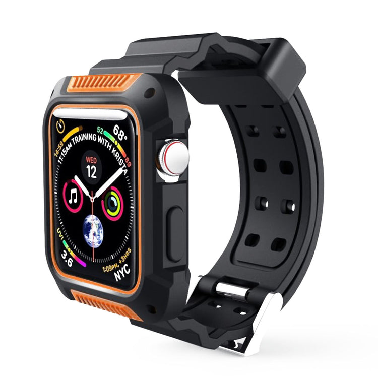 Vildt kønt Apple Watch Series 4 40mm Silikone Rem - Orange#serie_2