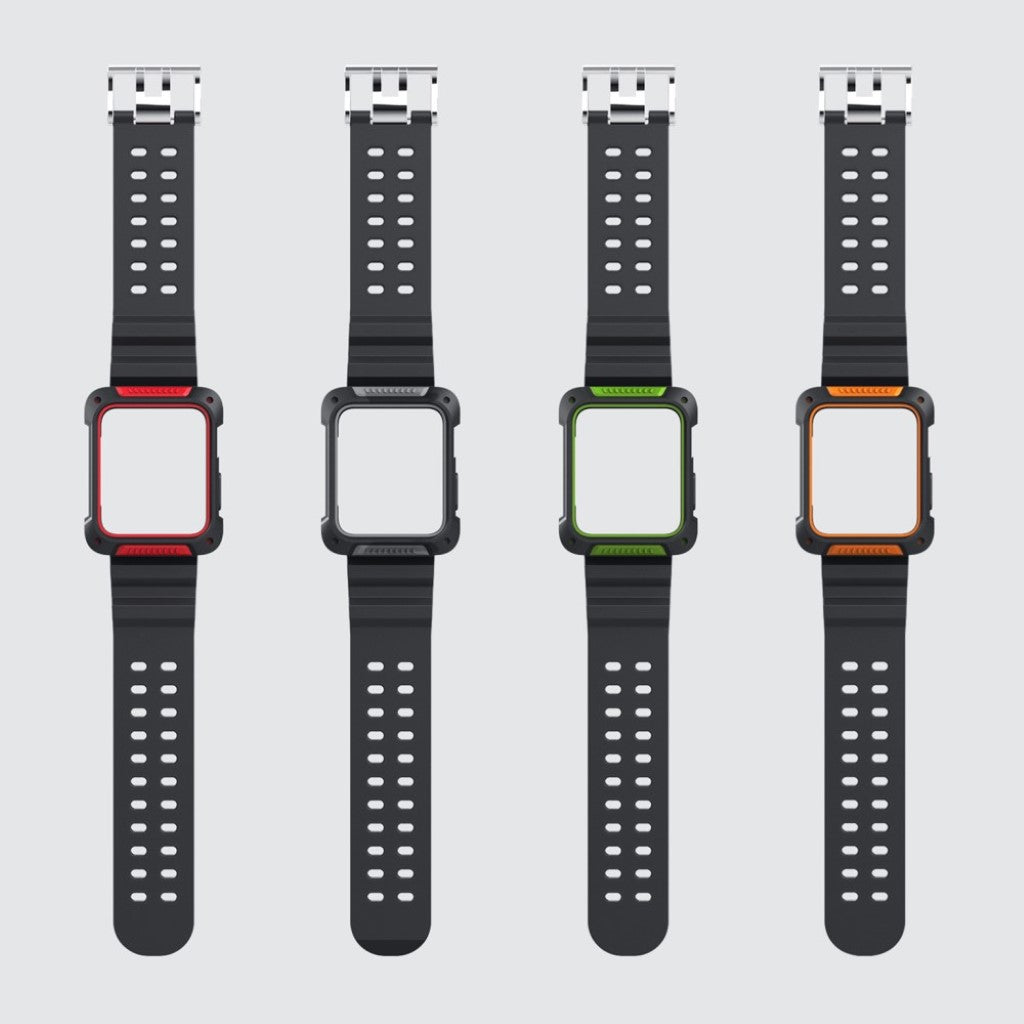 Vildt kønt Apple Watch Series 4 40mm Silikone Rem - Sort#serie_4
