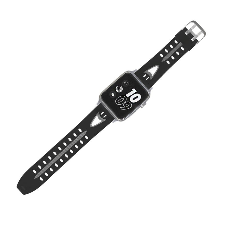 Meget kønt Apple Watch Series 4 40mm Silikone Rem - Sort#serie_2