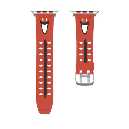 Meget kønt Apple Watch Series 4 40mm Silikone Rem - Rød#serie_4