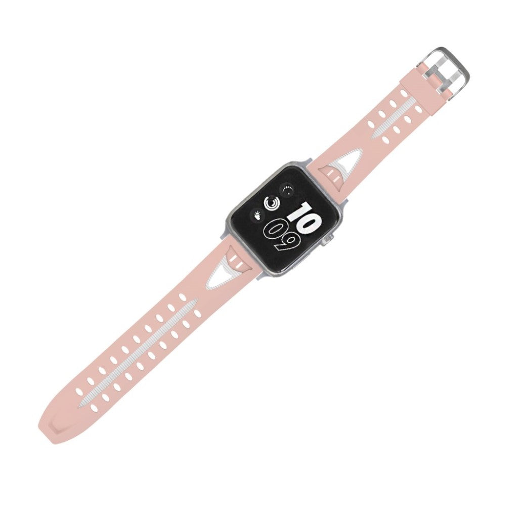 Meget kønt Apple Watch Series 4 40mm Silikone Rem - Pink#serie_5