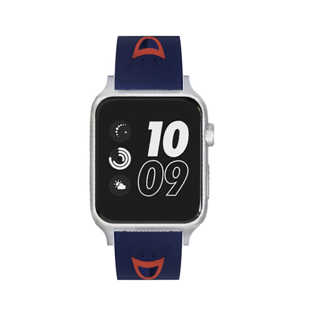 Meget kønt Apple Watch Series 4 40mm Silikone Rem - Blå#serie_8