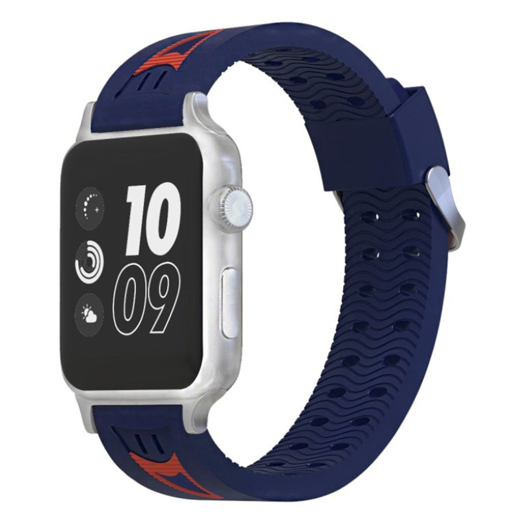 Meget kønt Apple Watch Series 4 40mm Silikone Rem - Blå#serie_8