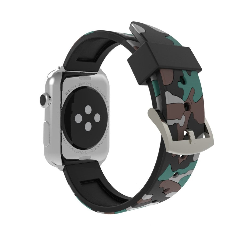 Rigtigt fint Apple Watch Series 4 40mm Silikone Rem - Sølv#serie_1