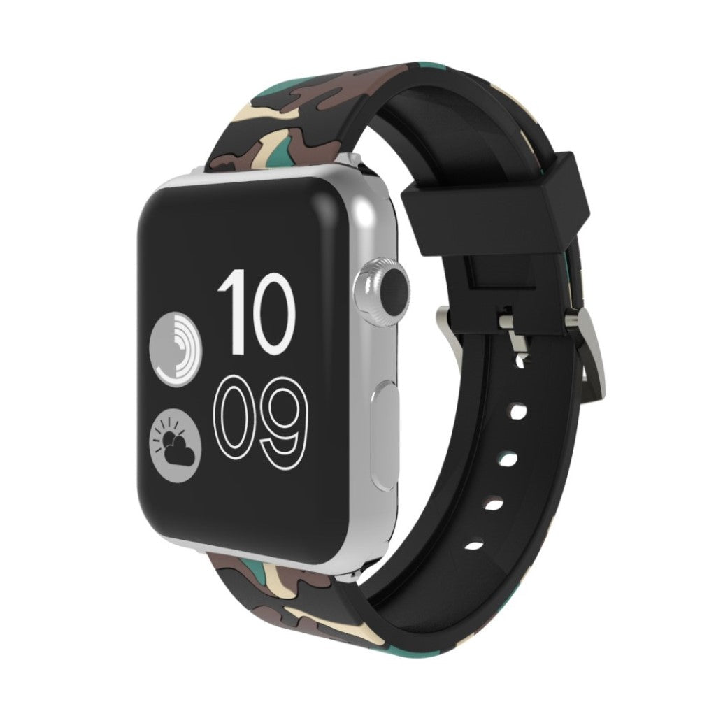 Rigtigt fint Apple Watch Series 4 40mm Silikone Rem - Beige#serie_2