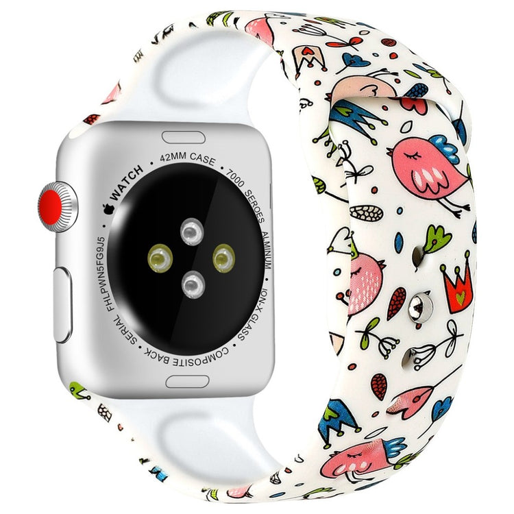 Godt Apple Watch Series 4 40mm Silikone Rem - Flerfarvet#serie_1