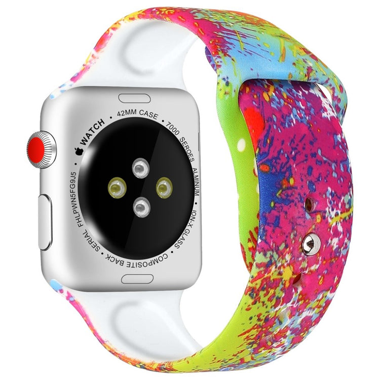 Godt Apple Watch Series 4 40mm Silikone Rem - Flerfarvet#serie_2