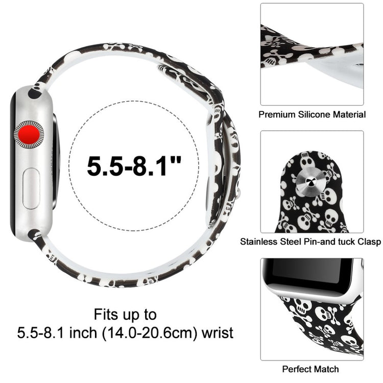 Godt Apple Watch Series 4 40mm Silikone Rem - Flerfarvet#serie_6