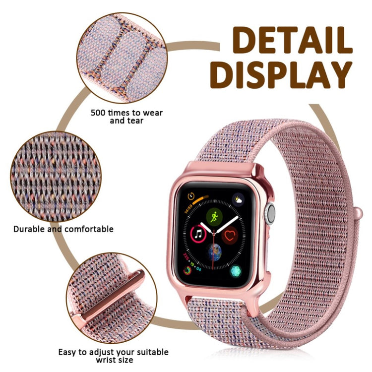 Mega smuk Apple Watch Series 4 40mm Nylon Rem - Pink#serie_3