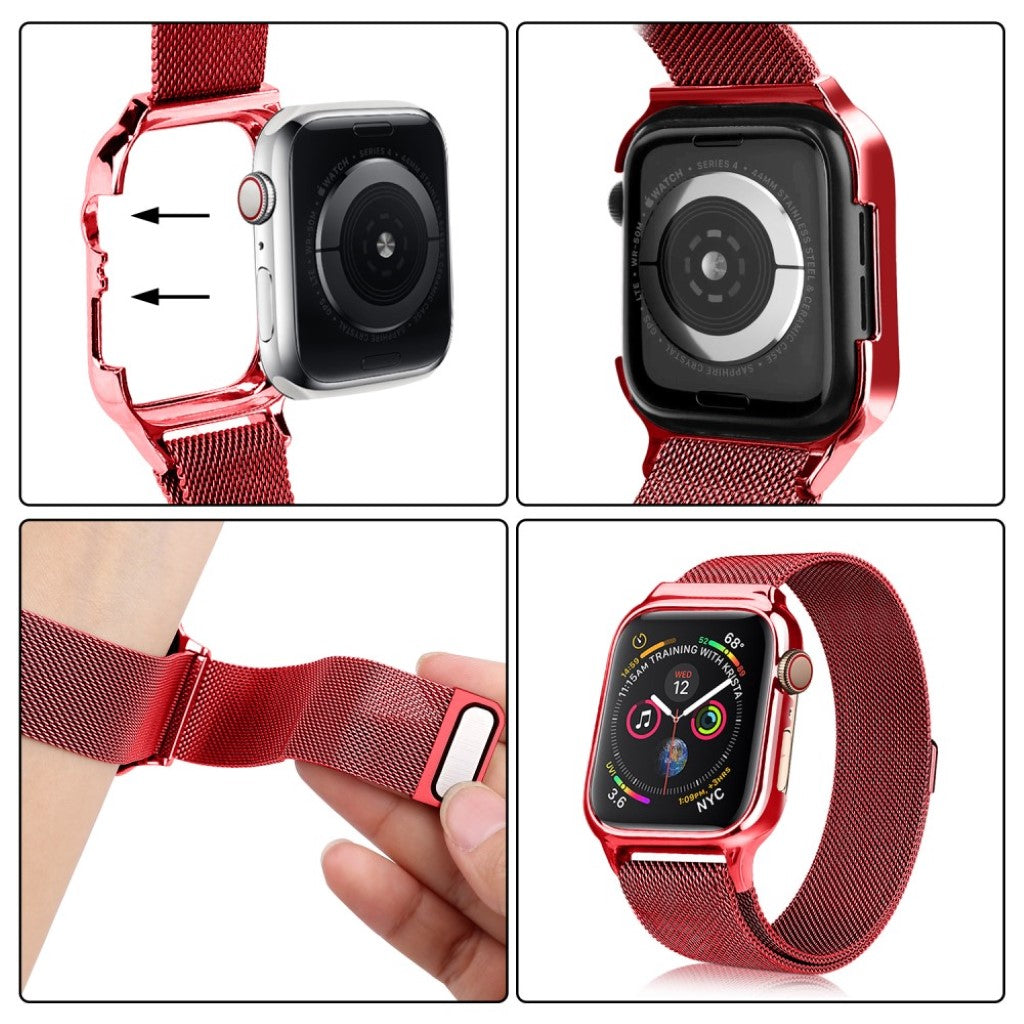 Rigtigt fantastisk Apple Watch Series 4 40mm Metal Rem - Rød#serie_3