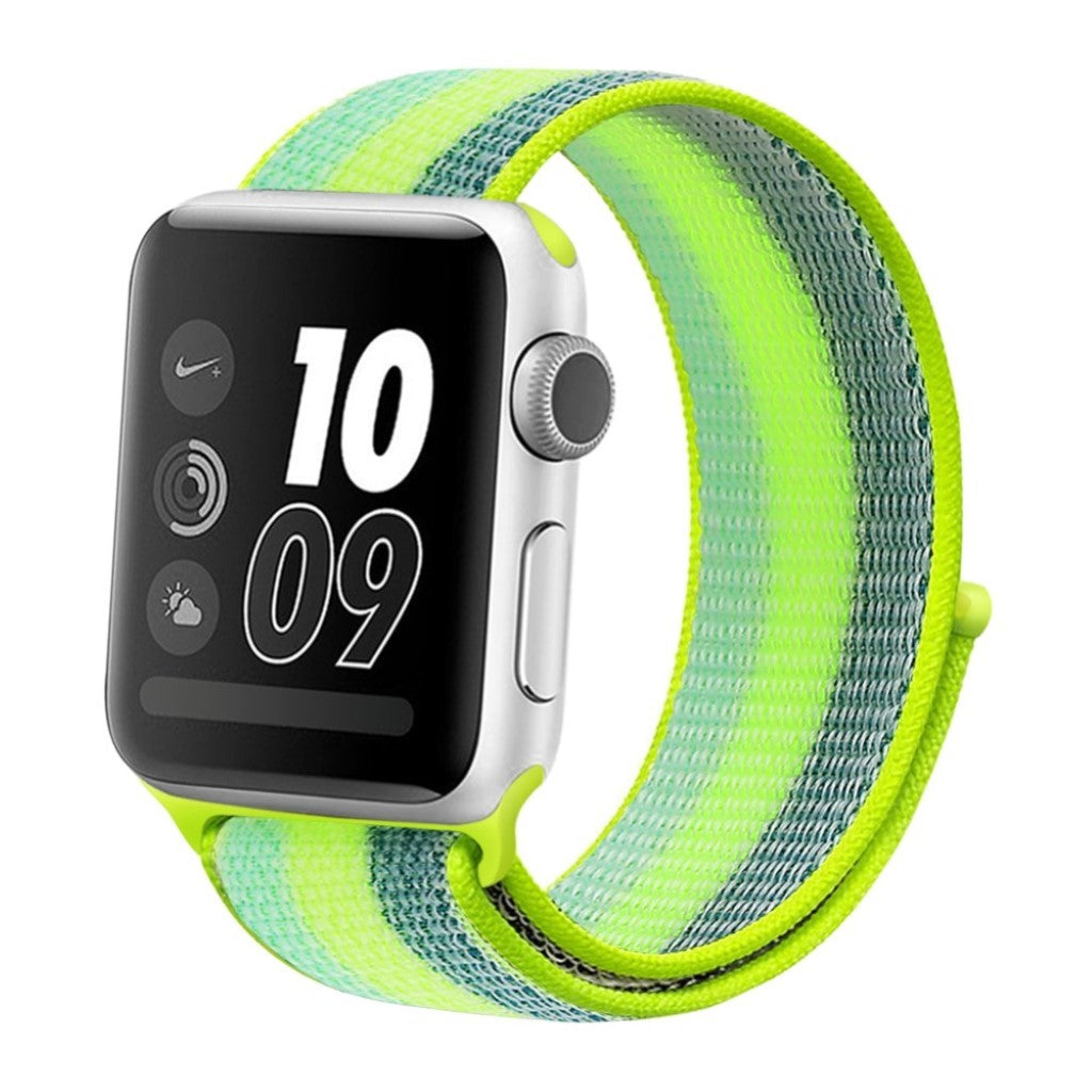 Meget sejt Apple Watch Series 4 40mm Nylon Rem - Grøn#serie_1