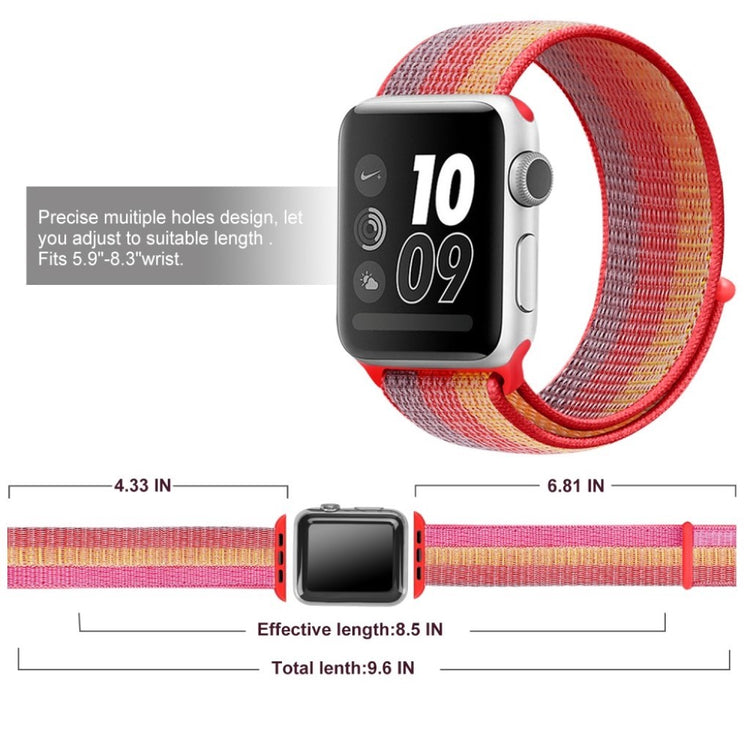 Meget sejt Apple Watch Series 4 40mm Nylon Rem - Rød#serie_2