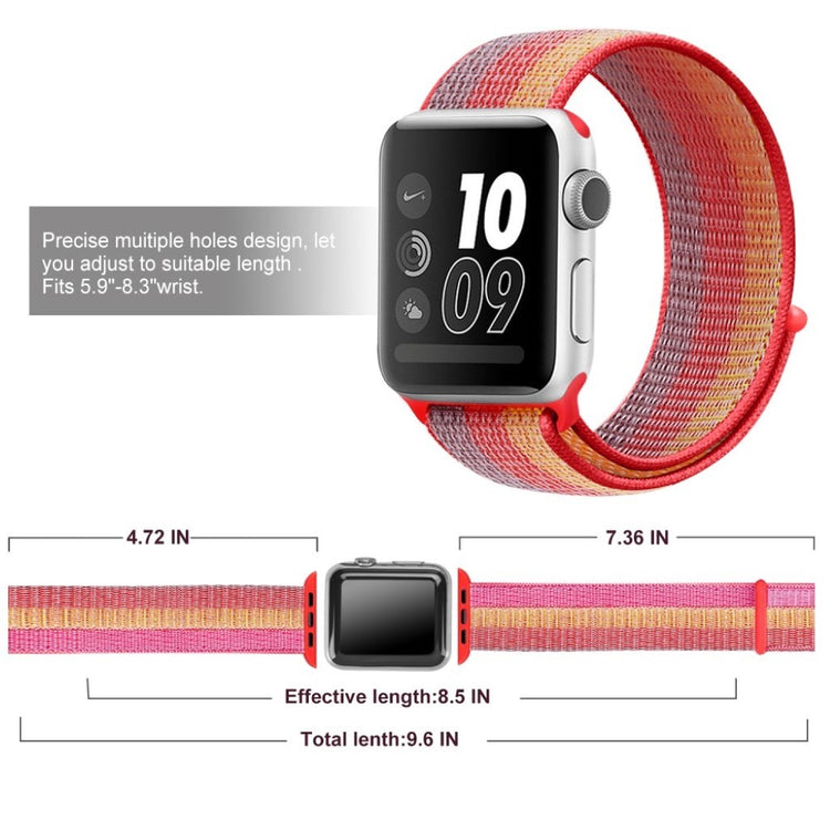 Meget sejt Apple Watch Series 4 40mm Nylon Rem - Rød#serie_2