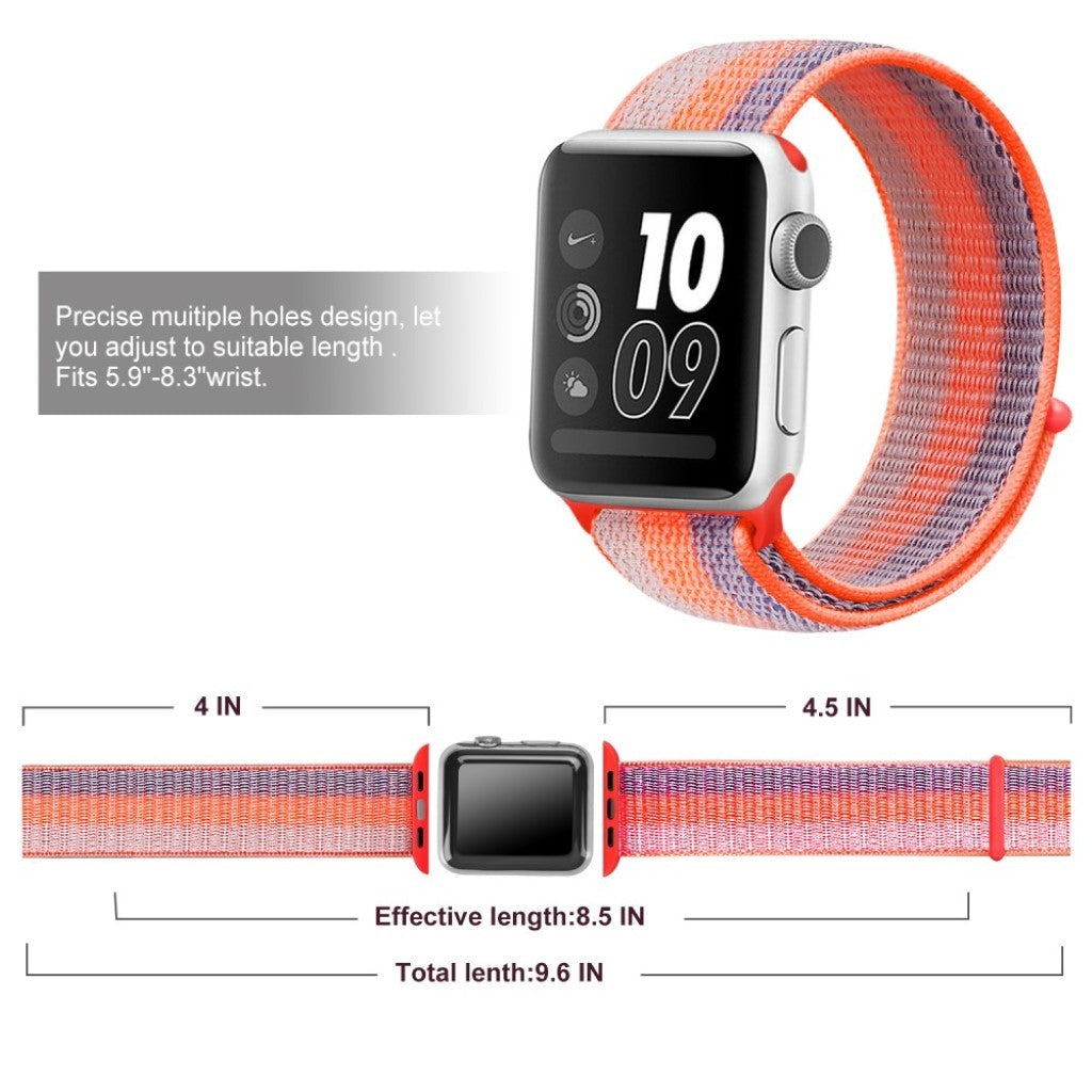 Meget sejt Apple Watch Series 4 40mm Nylon Rem - Orange#serie_5