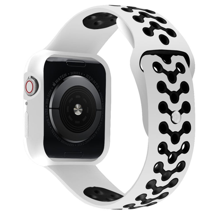 Vildt hårdfør Apple Watch Series 4 40mm Silikone Rem - Hvid#serie_1