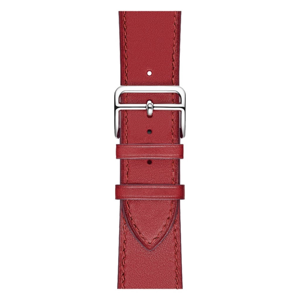 Vildt fantastisk Apple Watch Series 4 40mm Ægte læder Rem - Rød#serie_2